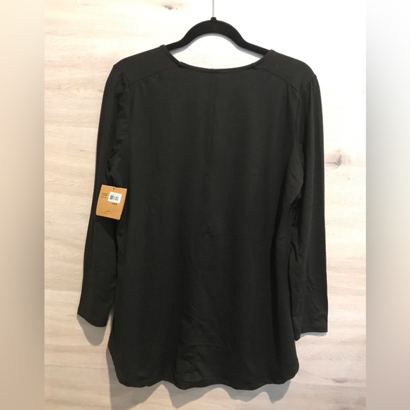 NWT Just Cozy Tunic Top Black 4 Way Stretch - Picture 2 of 8